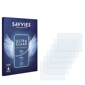 6x Savvies Schutzfolie für SOLARvent IQtouch 2.5 Pelletheizung Folie Klar