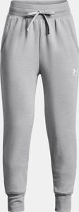 UNDER ARMOUR Rival EM Fleece Jogginghose Mädchen 012 - mod gray light heather/white L (149-160 cm)