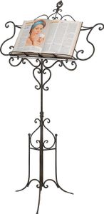 Stehbuchständer 127x40x85 cm | Eisenboden Buchständer | Menüunterstützung für Restaurant Stehbuchständer 127x40x85 cm | Eisenboden Buchständer | Menüunterstützung für Restaurant