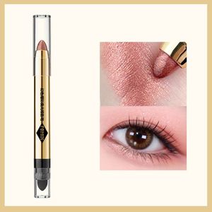 Doppelseitiger Perlglanz Lidschattenstift wasserfest glitzer Lidschatten Make-up-Stift Eye Brightener Stick Rosa