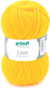 50 Gramm Gründl Lisa Premium Uni 10 Maisgelb