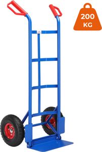Rudla sklápacia CART s nafukovacími pneumatikami, max 200kg, modrá
