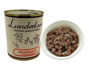 Lunderland Dosenfleisch Rindfleisch durchwachsen 2 x 800g (insg. 1,6 kg)