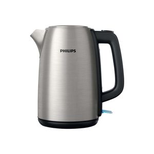 Philips Wasserkocher Viva Collection, 1.7 L, Leuchtanzeige, Klappdeckel + Kontrollanzeige, Metall (HD9351/90)