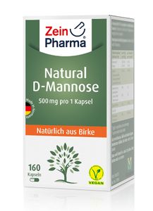 Zein Pharma - D-Mannose, Natürliche D-Mannose, 500mg, 160 Kapseln