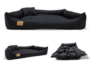 Hundebett 120x90cm Hundesofa Hundeliege Hundekissen Hundekorb Katzenbett SCHWARZ