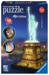 Ravensburger Freiheitsstatue bei Nacht