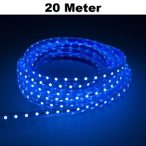 Leuchtstreifen SMD2835 60 LED/Meter LED Strip Stripe Lichtleiste Lichterkette Lichtband Lichtstreifen Band Blau 20 Meter Länge Komplett Set