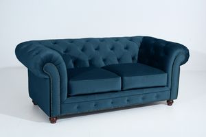 Max Winzer Orleans Sofa 2-Sitzer - Farbe: petrol - Maße: 196 cm x 100 cm x 77 cm; 2911-2100-2044217-F07