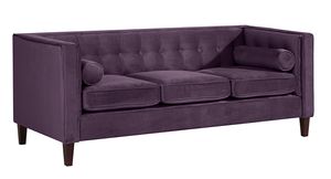 Max Winzer Jeronimo Sofa 3-Sitzer - Farbe: purple - Maße: 215 cm x 85 cm x 80 cm; 2962-3100-2044233-F07