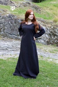 Mittelalter Kleid Typ Unterkleid Freya Schwarz XXXL