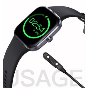 INF IP67 wasserdichte 1,96-Zoll-HD-Touchscreen-Smartwatch Schwarz