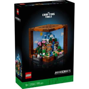 LEGO Minecraft Die Werkbank Bauset, Videospiel-Set mit 8 Figuren, darunter Steve, Alex, Kreaturen und Biomen, Modell zum 15-jährigen Jubiläum, Geschenk-Idee für Erwachsene, Männer & Frauen 21265