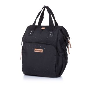 Chipolino Kinderwagentasche, Rucksack mit Wickelunterlage, verstellbare Träger schwarz beige