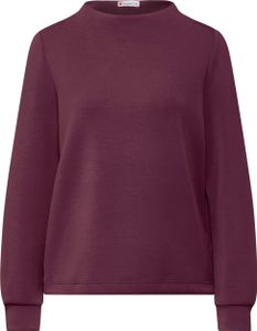 Street One Langarmshirt 'Silk-Look Shirt', A322589, mulberry red, Gr. 38