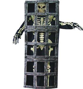 Skelett Gefängnis Kostüm