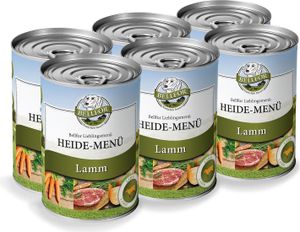 Bellfor Heide-Menü - Nassfutter mit Lamm - getreidefrei  6 x 400 g
