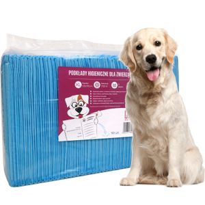 Hygienische Unterlagen für Haustiere Trainingsunterlagen für Welpen für Haustiere Hygieneunterlagen für Hunde Toilettenmatte 50 Stück (90 x 60 cm)