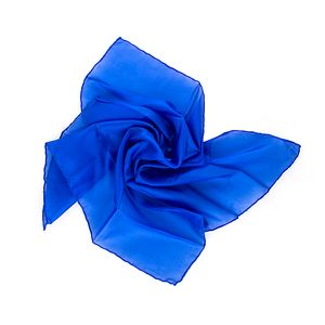 Nickituch Seidentuch royalblau blau dunkelblau Seide 55x55cm