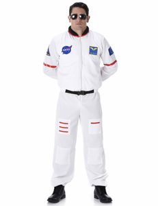 Astronaut Kostüm Raumfahrer für Herren weiss-bunt
