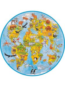 goki Spiele & Puzzle XXL Puzzle 49 Teile Welt Puzzle Wildtiere Puzzle Kinder spielzeugknaller