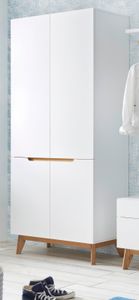 MCA furniture Cervo Garderobenschrank - Weiß matt lackiert