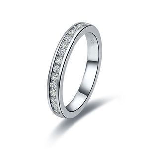 Romantischer synthetischer Steinring für Frauen, Ehering aus massivem Silber, Verlobungsring