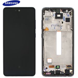 Original Samsung Galaxy A52s 5G 2021 A528B LCD Display Touch Screen Digitizer Bildschirm (Service Pack) Schwarz GH82-26861A /GH82-26863A