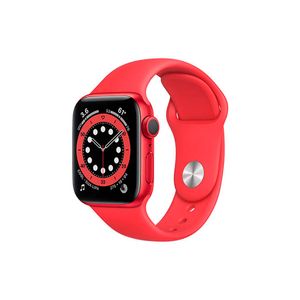 Apple Watch Series 6 (GPS), 44 mm, hliník (PRODUCT) ČERVENÉ a červený sportovní řemínek