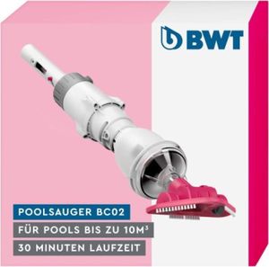 BWT Poolsauger BC02, Pools Bis Zu 10 m³, kabelloser Betrieb, 125300416