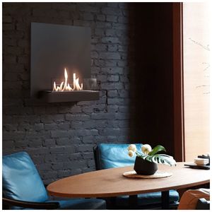 Ladanas - Bioethanol Kamin - WALL FIRE - Atmosphäre Kamin - (45x45.2cm) - TÜV zertifiziert - L-PL