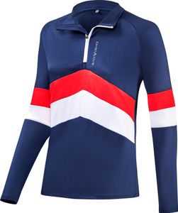 BLACK CREVICE - Dámské funkční tričko/lyžařský rolák/miderway | Barva: Navy/Red | Velikost: 44
