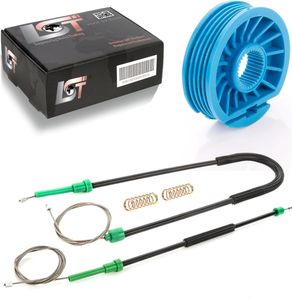 Fensterheber Reparatursatz Seilzug Rolle Set hinten für FORD FOCUS II CABRIO