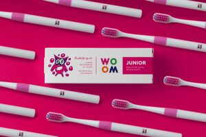 WOOM JUNIOR Zahnpasta KAUGUMMIGESCHMACK  - SPARANGEBOT (3er Pack) Natürliche Junior-Zahnpasta für Kinder ab 6 Jahren JUNIOR BUBBLE GUM