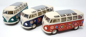 Out of the Blue Metall-Modellauto, VW T1 Bus 1962 - Flower Power