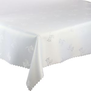 Fleckenresistente Tischtücher 147 Weiß Rose 130x200 cm