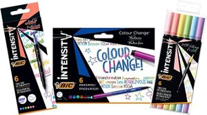 Flamastry zestaw BIC Intensity Bundle Color Change+Intensity High+Pastel Dual Tip 18 sztuk