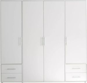 Schlafkontor Valencia Kleiderschrank Laminat 4 Türen 206x195x60 cm Schlafkontor Valencia Kleiderschrank Laminat 4 Türen 206x195x60 cm