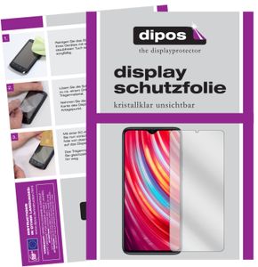 2x Xiaomi Redmi Note 8 Pro Schutzfolie klar Displayschutzfolie Folie Display