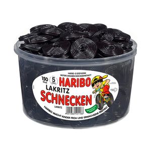 Haribo Lakritz Schnecken 150 Lakritzschnecken würzig frisch 1500g