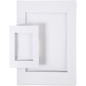 Passepartout-Rahmen, Weiß, Größe A4+A6 , 230 g, 2x60 Stck./ 1 Pck.