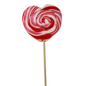 Heart lolly czerwony biały różowy Love lolly lizak w kształcie serca 260g