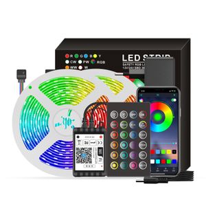 20M Smart Wifi 360 LEDs RGB LED Strip 5050 Lichtstreifen dimmbar LED Streifen Band mit Voice & APP & Fernbedienung
