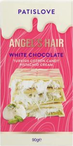 Patislove Angel's Hair biela čokoláda turecká cukrová vata pistáciový krém 90g