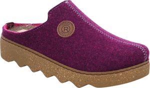 Rohde Damen Pantoffel Hausschuh Filz Plateausohle lose Einlagen Foggia-D 6120, Größe:38 EU, Farbe:Lila