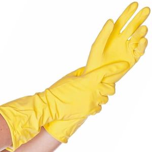 Haushalts-Handschuh Latex Bettina Soft M 30cm gelb VE=12 Paar