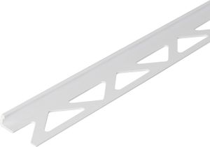 Alberts® Fliesen-Abschlussprofil, Kunststoff, weiß, Breite 23,5mm, Länge 2,5m-10 mm