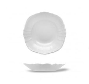 Porcelánová miska hlboká, 16 cm, Bernadotte, český porcelán, biela, Thun 1794