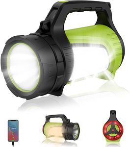 Pyzl Tragbare Notfall-Laternen-Taschenlampe Campingleuchte - Multifunktionales wasserdichtes Outdoor-Flutlicht Hochleistungs-Lichtstrahl 2000lm Taschenlampe Leichte Laterne mit USB-Akku