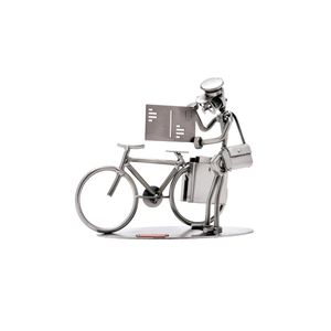 252 - Figur "Postbote mit Fahrrad"